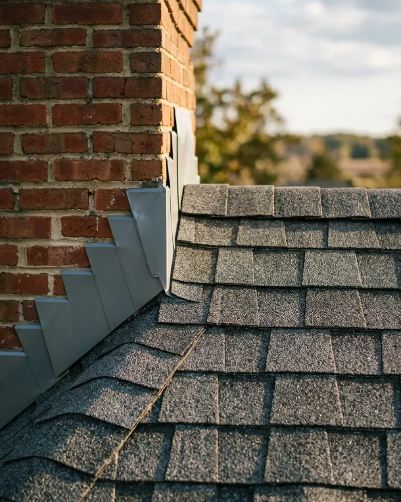 Close-up of Roof Repair work by Beardman Building Services in Ona